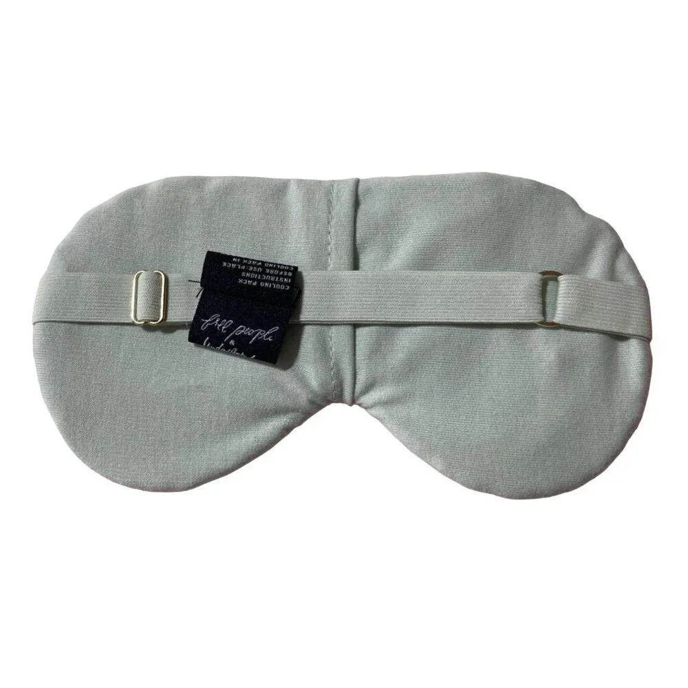 Free People Understated Cooling Leather Face Mask Adjustable Stars Green - Picture 2 of 6